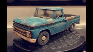 66 Chevy Fleetside Pickup 1/25 Scale Revell Model Kit Build Review