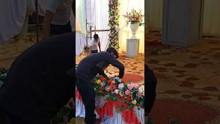 Wedding Stage decoration | Making Video #shorts #decoration