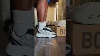 I TRIED ON THE LACELESS YEEZY 700 MNVN ANALOG!  #yeezy #adidas #sneakers #pov #onfeet #tryon #yzy