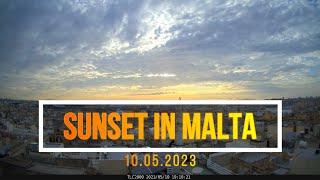 Sunset in Malta: Daily Time Lapse Challenge 10.05.2023