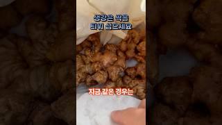 생강은 싹을 틔워 심어야 잘 자랍니다 꼭이요
