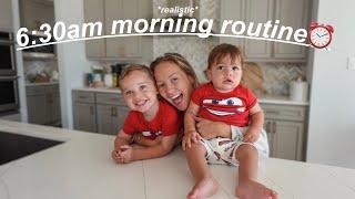 Our Realistic 6:30am Morning Routine! MUM OF 2