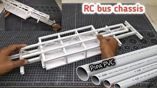 I made an RC bus chassis from PVC pipe