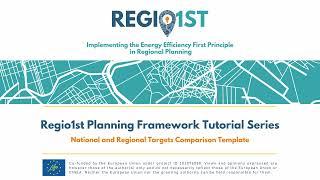 Regio1st Planning Framework Tutorial Series- National and Regional Targets Comparison Template