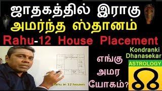 ஜாதகத்தில் ராகு அமர்ந்த ஸ்தானம்/Effects of Rahu in 12 Houses