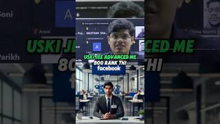 JEE Advanced Topper, Chose IIIT Hyderabad | IIT Motivation status | IIT Status #shorts #iitbombay