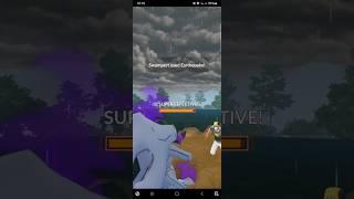 Risking a move gives us a win #pokemongo #gaming #shorts #pokemongobattleleague #risk