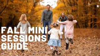 How to do fall mini sessions - 20 min seasonal photo shoots