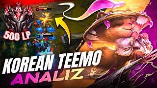 SADECE TEEMO OYNAYARAK KORE'DE GRAND MASTER OLAN OYUNCUYU ANALİZ ETTİM