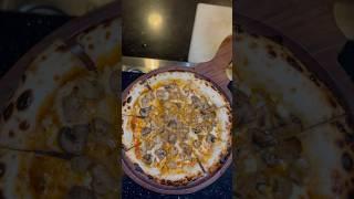 Live woodfired Neapolitan style pizza, mushroom pizza #shorts #youtubeshorts #pizza