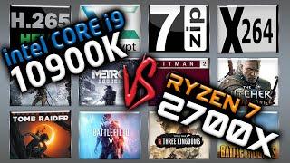 i9 10900K vs Ryzen 7 2700X Benchmarks – 15 Tests 
