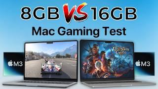 M3 MacBook Air 8GB vs 16GB Game Test