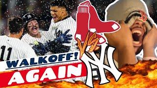 f**k. || RED SOX VS YANKEES GAME 1 HIGHLIGHTS FAN REACTION! [SOTO EARNS HIS STRIPES!] WALKOFF!