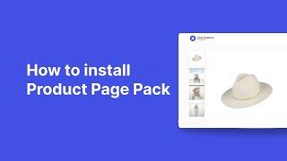 How to install Product Page Pack