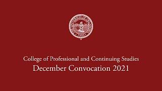 College of Professional and Continuing Studies Convocation