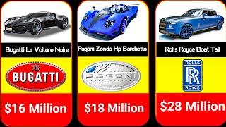 Comparison: Most Expensive Cars in the World