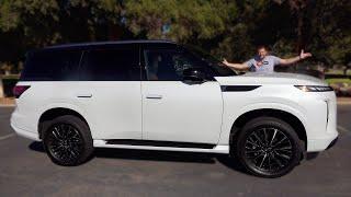 Новый Infiniti QX80 2025 года, это ультра-люксовый огромный внедорожник за  $100,000