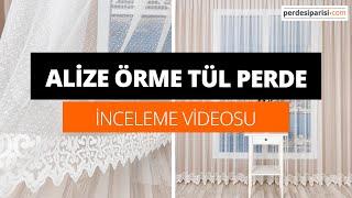 Alize Örme Tül Perde İnceleme Videosu - PerdeSiparisi.com