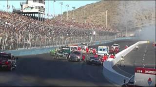 Last Lap wreck 2012 NSCS Phoenix Advocare 500 Finish