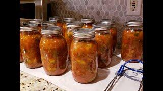 PEACH SALSA.  Canning Salsa From Start to Finish.