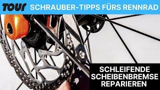 Scheibenbremse an Rennrad und Gravelbike einstellen - Disc-Bremse schleift