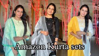 Amazon Kurta Sets Haul | Kurta Trouser Sets Haul