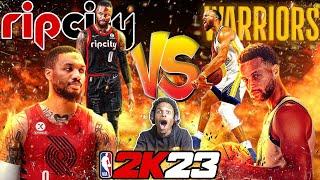 IT'S DAME TIME IN PORTLAND!! STEPHEN CURRY VS DAMIAN LILLARD ON NBA 2K23 NEXT GEN