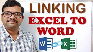 LINKING EXCEL TO WORD || MS-OFFICE TRICKS || WORD & EXCEL