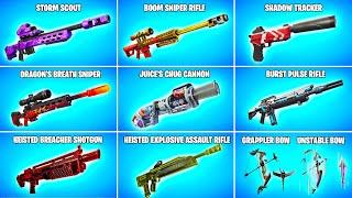 Evolution of All Fortnite Exotic Weapons & Items (Chapter 2 Season 5 - Chapter 6 Season 1)