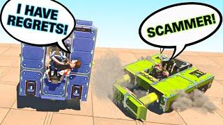 I SABOTAGED My Vehicle's Friend and it BACKFIRED Horribly! (Scrap Mechanic Multiplayer Monday)