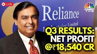 Reliance Industries Q3FY25 LIVE: RIL Announces Q3FY25 Results: Net Profit At ₹18,540 Cr | N18L