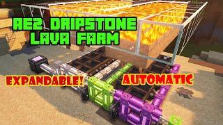 Applied Energistics 2 (AE2) Dripstone Lava Farm Tutorial | Minecraft 1.18