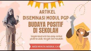 Artikel Aksi Nyata 1.4 Budaya Positif|Dian Pratama Sari|CGP 8