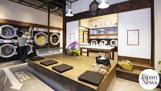 Laundromat in old house adds to local renewal - The Japan News