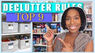 Top 9 Decluttering Rules | Judi the Organizer