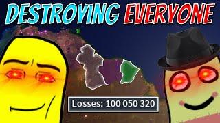 WE DESTROYED EVERYONE AS SMALL NATIONS - Roblox Rise of Nations (ft. Connect-RN)