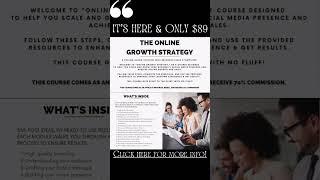 It’s FINALLY here! New Online Growth Strategy, never seen until TODAY! Feeling stuck & want growth..