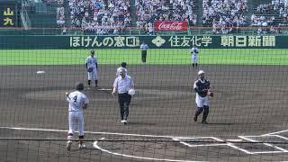 江川卓 始球式(第106回選手権大会)