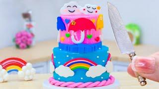 So Yummy Rainbow Cake Recipe | The Best Miniature Buttercream Cakes, Strawberry And Watermelon Cakes