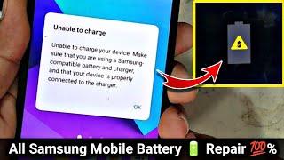 Unable to charge your device || Samsung Mobile Battery  error j1, j2, j3, j5, j7, s4, s5, G530