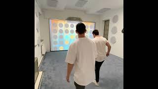 Just 2 friends and an #interactive #sports #wall 