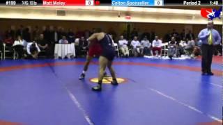 NYAC FS 74 KG / 163 lbs: Matt Moley vs. Colton Sponseller