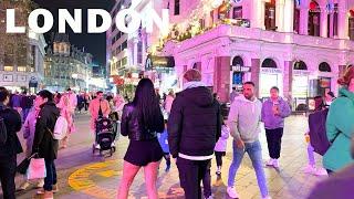 LONDON, SOHO Nightlife April 2023 | London Night Walk 4K