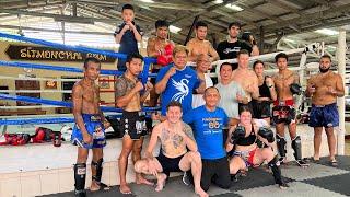 Experience Real Muaythai Sitmonchai Gym Kanchanaburi Thailand  low kicks and punches in the world