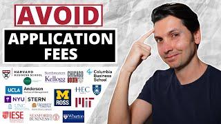 How to AVOID Application Fees | 13 easy ways to obtain Application Fee Waivers