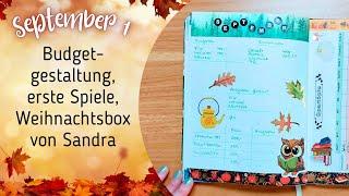 Budgetgestaltung September || Sparen für Bücher, Gesundheit, Heim & Garten || Post von Sandra