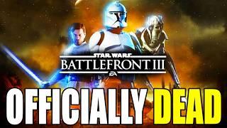 This is Bad News... Battlefront 3 is Officially DEAD...