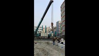 Precast Pile Driving by Static Hydraulic Pile Driver