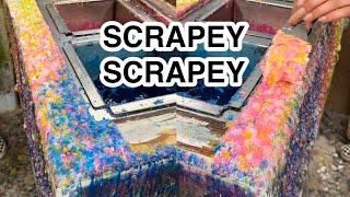 oddly satisfying wax scraping | scrapey scrapey