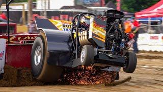 Out Of Control Mini Rod Tractors pulling at The Pullers Championship 2024 (friday)